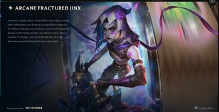 [League of Legends] limited $300 exalted jinx skin new account