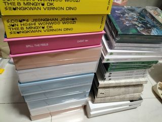 wts/wtt/lfb seventeen svt assorted unsealed albums seventeenth heaven spill the feels face the sun semicolon always yours expiration date an ode 17 is right here