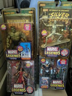Marvel legends toybiz grey hulk Elektra taskmaster silver surfer