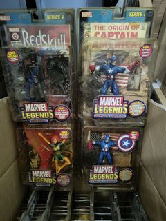 Marvel legends toybiz red skull phoenix captain America x2