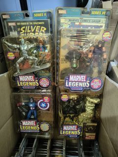 Marvel legends toybiz silver surfer Hawkeye storm captain America