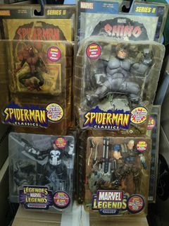 Marvel legends toybiz Spiderman rhino punisher cable