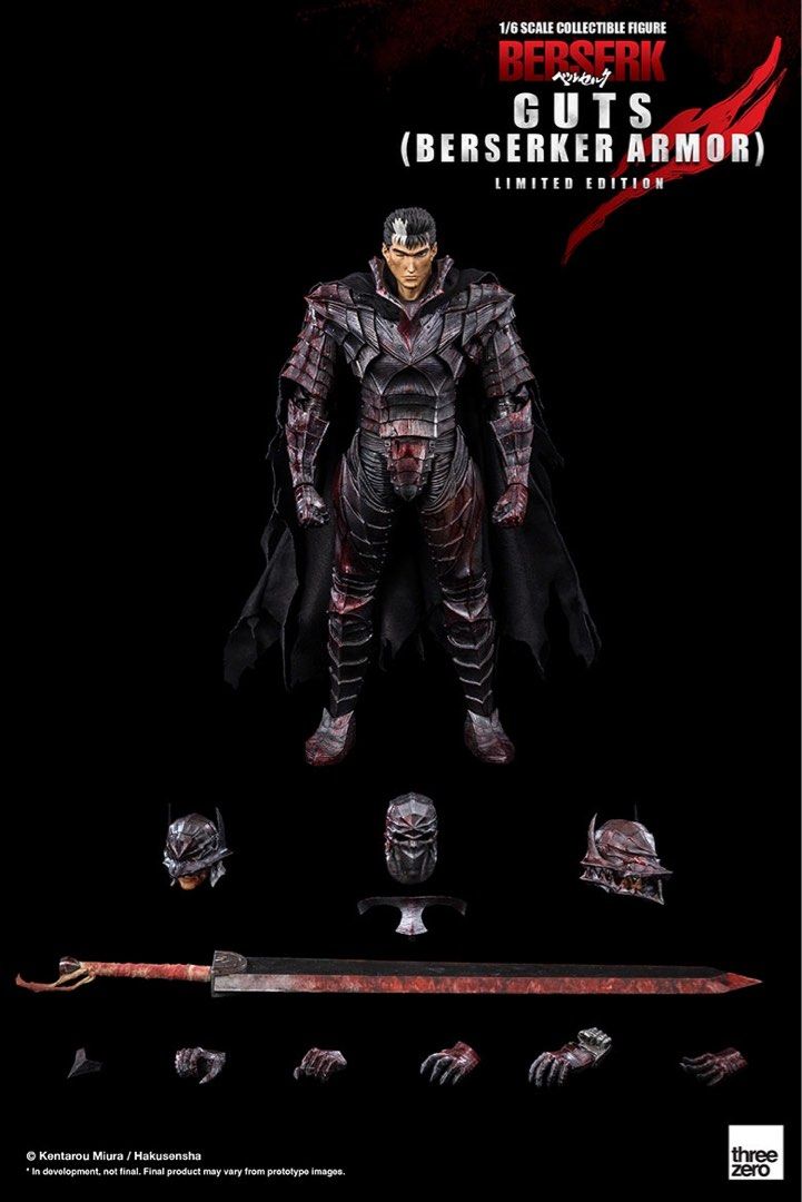 Threezero berserk guts berserker amor limited edition (Category: Toy Figures) located in Singapore. Submitted by toyark (Listing ID 1359270921, Image 1). Description: Brand new misb threezero berserker armor guts limited edition.