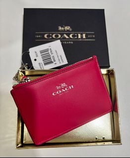 💯 Authentic COACH Signature Mini Skinny ID Card Case / Coin Purse For Sale!