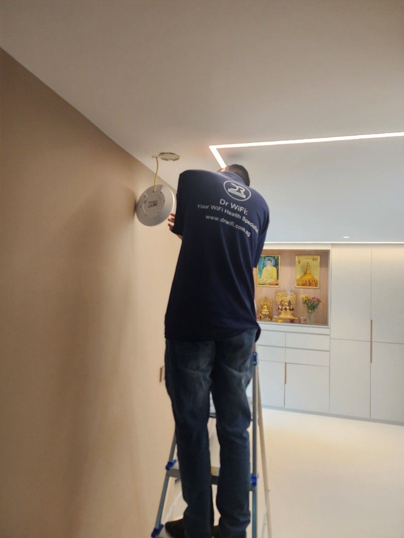 Fibre Point Relocation / IMDA Licensed / Fibre Point Repair / Fiber Optic Termination Point / Broken TP / Broken Fiber / FTP / OpenNet / Fusion Splicing / Fibre Installation / ONT Activation / OTDR Tested / HDB BTO Condo Landed Islandwide (Category: Lighting & Electrical Services) located in Singapore. Submitted by drwifisg (Listing ID 1362838128, Image 5). Description: 🔧 Licensed by IMDA for Fibre and Lan Cable Installation | Fibre Point Reloca