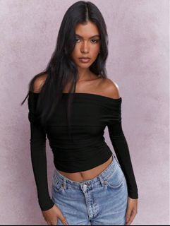 Black Off Shoulder Top