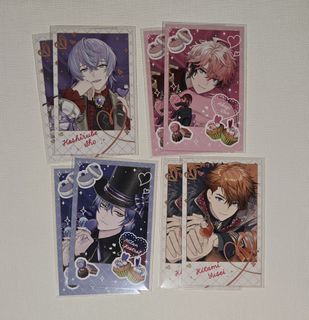 [ wtt ] Nijisanji melty valentines cheki | milan kestrel  hoshirube sho kitami yusei akagi wen