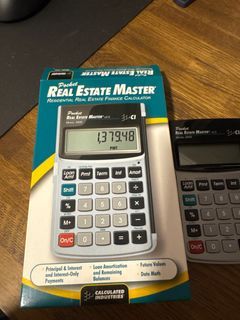 Real estate master, calculator