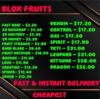 Roblox Blox Fruits Gamepass Permanent Fruits