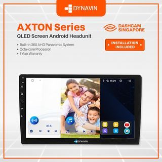 Dynavin Axton Android Head Unit + 360 Parking Camera | CarPlay Android Auto | For Most Car Models | In-Car Infotainment Upgrade