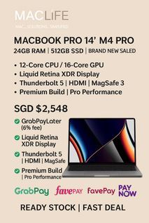 🔥 MacBook Pro 14” M4 Pro | 24GB RAM | 512GB SSD | Brand New Sealed