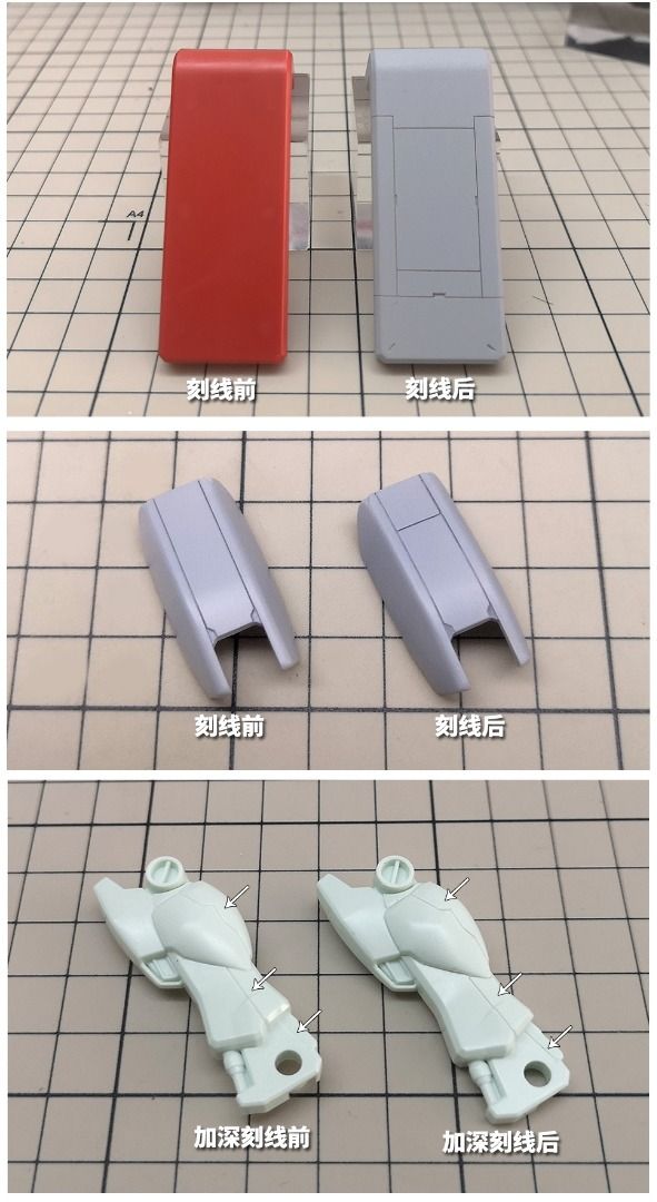 Panel Line Scriber Knife Tool Set - for Gundam & Plastic Models Panel Line Deepening/Carving 0.1 0.2 0.3 mm (Category: Gundam Model Kits) located in Singapore. Submitted by gunpla (Listing ID 1375227150, Image 6). Description: Panel line scriber knife set. Very good for starting out panel line scribing! Material: Stainless Tungsten Carbon Steel Each set (ready stock) contains: 1 X Grip Holder 1 X Blade Protection Cover 1 X Allen Key 5 X Scribing 