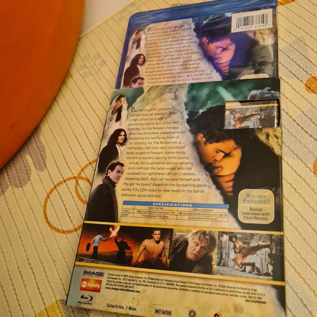 FREE TRACKABLE SHIPPING AND NEW AND SEALED! Out of Print and Rare Paul Wesley and Rom Skerritt's The Fallen Complete Movie Event Blu Ray (Category: CDs & DVDs) located in Singapore. Submitted by doraguy (Listing ID 1376101482, Image 3). Description: NEW AND SEALED! First press USA version with external paper box. Already out of print and hard to find in market. Ships free with smartpac. Paul Wesley (The Vampire Diaries) stars as Aaron Corbett, a 