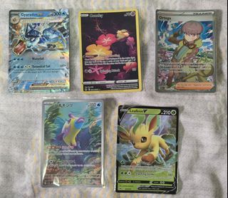 Gyarados Ex , Leafeon V , Bruxish, Comfey, Ortega trainer