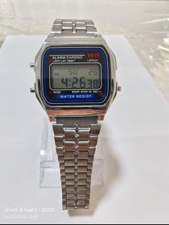 Casio Inspired Classic Metal Watch - Silver
