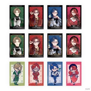 [splits] nijisanji edengumi 4th anniversary cheki | lauren iroas lain patterson oliver evans leos vincent