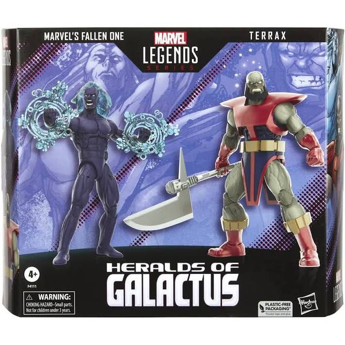 marvel legends heralds of galactus & destroyer (Category: Toy Figures) located in Singapore. Submitted by dfordeedee (Listing ID 1382863570, Image 2). Description: Heralds of galactus 2 pack (misb) - fallen one - terrax Destroyer - spinning mjolnir Selling as a set Postage available .