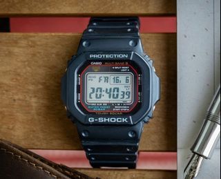 Brand new Casio G-Shock GWM5610U with updated 3459 module - heritage radio frequency syncing tough Solar G-Shock with enhanced white LED! No battery needed! [Casio GWM5610 Casio 5610]