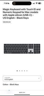 Apple Magic Keyboard with Touch ID - Black Keys