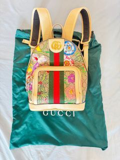 Gucci Flora Print Monogram Backpack