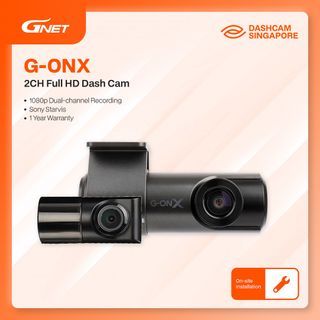 GNET GONX Dashcam | 1080p Full HD Front & Rear | WiFi | Premium Korean Dash Cam with Sony Sensor