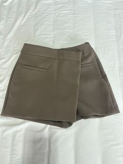 Brand New Asymmetrical Skort from Zara Australia - Brown/Taupe