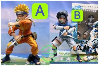 NARUTO💥UZUMAKI NARUTO SASUKE 18cm💥ACTION FIGURE TOYS STATUES💥火影忍者GK童年鸣人童年佐助第一弹💥模型手办礼物摆件