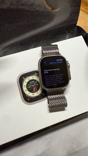 Apple Watch Ultra with Apple  titanium Mesh Band