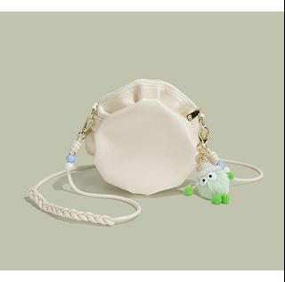 Chier Beige Cute Small Round Slingbag