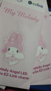 sanrio my melody angel design led ezlink charm - authentic from ezlink