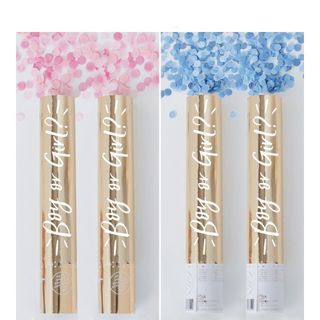 New Premium Gender Reveal Blue and Pink Popper for Gender Reveal "Boy or Girl" Parties