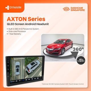 Dynavin Axton Android Head Unit + 360° Camera | 3GB RAM | Wireless CarPlay Android Auto | Plug & Play In-Car Upgrade