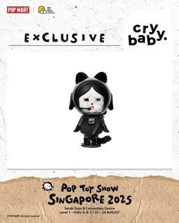 [READY STOCK | PTS EXCLUSIVE!] POPMART CRYBABY SPACE CAT ART TOY POPTOYSHOW EXCLUSIVE COLLECTOR'S EDITION