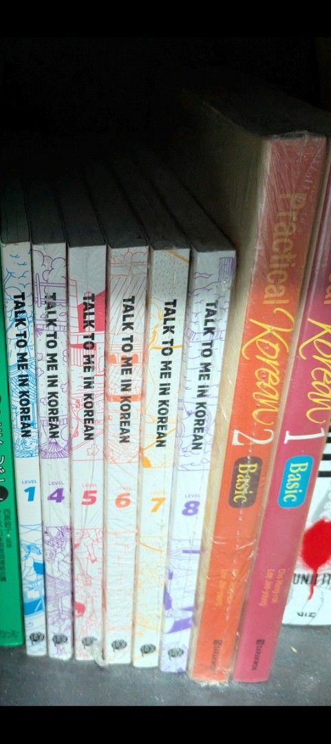 Talk to me in Korean, Practical Korean (Category: Textbooks) located in Singapore. Submitted by cleontoh (Listing ID 1389049386, Image 1). Description: In sealed wrappers $17 each $100 if buy all 8 books.