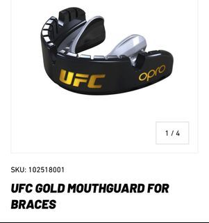UFC OPRO Gold Mouthguard for Braces - $34
