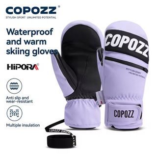 COPOZZ Men and Women Upgrade Thicken Ski Gloves