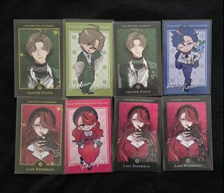 [wtt/wts] edengumi 4th anniversary cheki | nijisanji oliver evans leos vincent lain patterson
