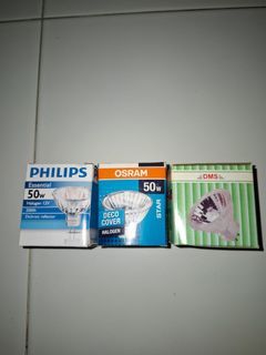 Philips, Osram, DMS Halogen Bulbs 50W