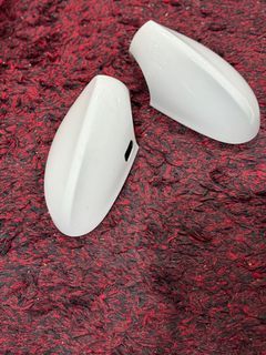 White BMW 320i Convertible, Side Mirror Covers and steering wheel with airbag