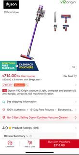 Dyson V12 Origin Vacuum Cleaner