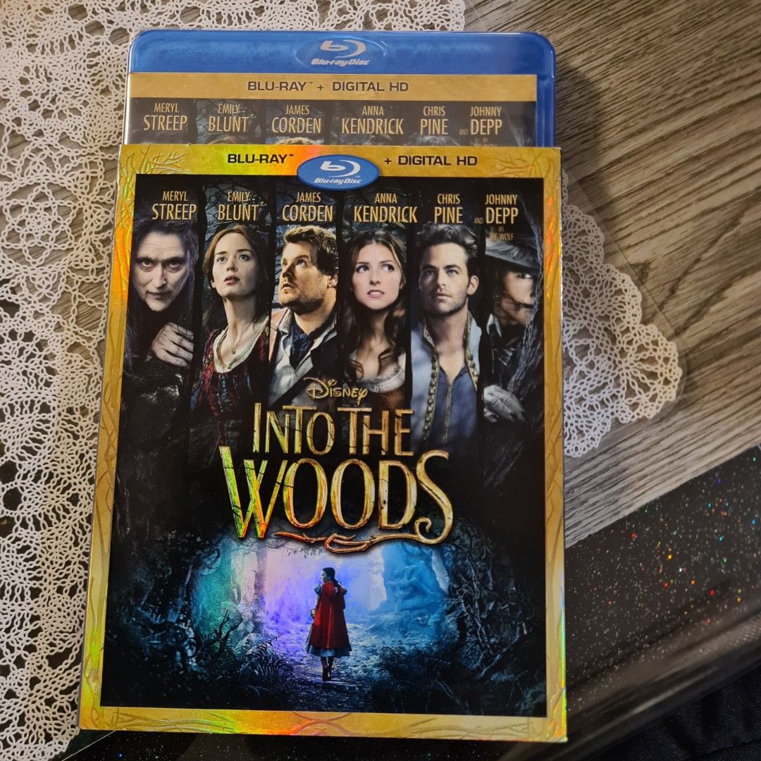 FREE TRACKABLE SHIPPING AND NEW AND SEALED! Johnny Depp, Meryl Streep, Anna Kendrick, Emily Blunt Disney Into The Woods Blu Ray (Category: CDs & DVDs) located in Singapore. Submitted by doraguy (Listing ID 1395162901, Image 2). Description: Description Into the Woods is a modern twist on the beloved Brothers Grimm fairy tales in a musical format that follows the classic tales of Cinderella, Little Red Riding Hood, Jack and the Beanstalk, and Rapu