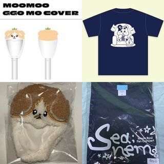 mamamoo wheein moonbyul fancon concert merch - ggomo moobong lightstick cover, seanema tshirt