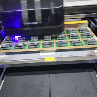 600mmx900mm Flatbed uv printerThe machine is still in production printing