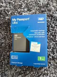WD My Passport Ultra 1TB External Hard Drive