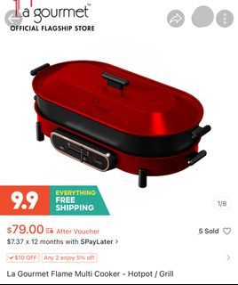 La Gourmet Flame Multi Cooker - Hotpot/Grill