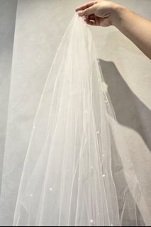 Oooh Darling Pearl Wedding Veil - Short