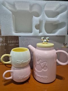 Brand new Disney 100 Ceramic Teapot with 2 Cups
