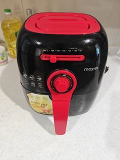 Mayer Air Fryer - Black and Red