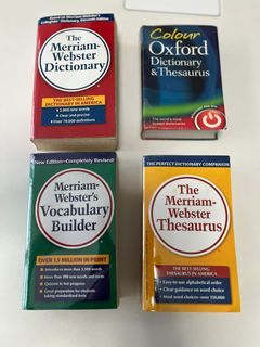 Merriam-Webster Dictionary & Thesaurus Set And Primary Science Booster Books
