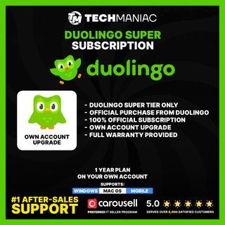 🔥 Duolingo Super 1 Year | Official Direct Upgrade ✅ | Safe & Authentic